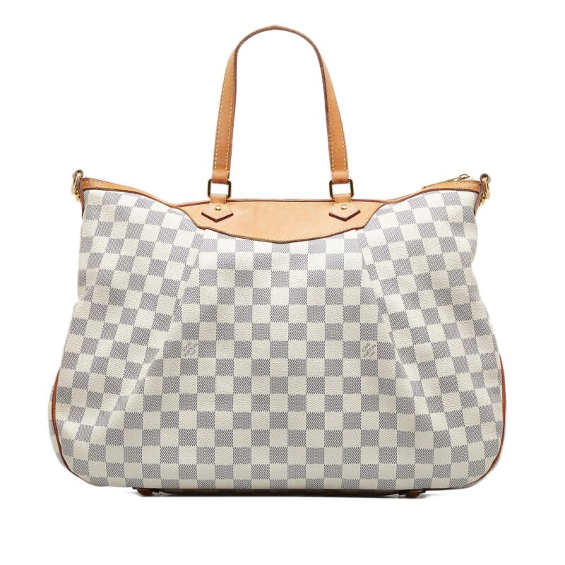 Louis Vuitton Damier Azur Siracusa GM (SHG-rgamPl) AWE - Image 2