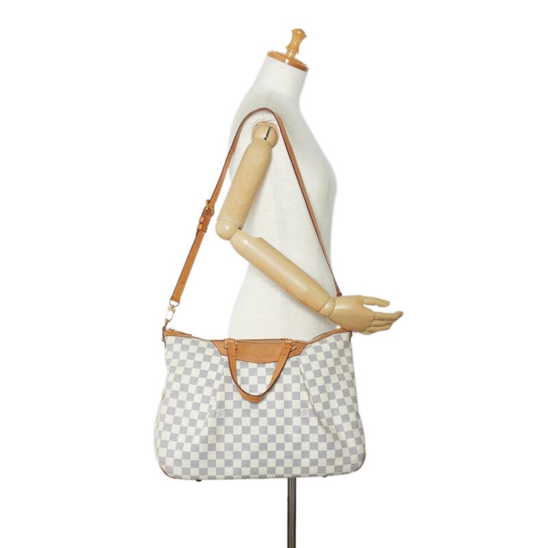 Louis Vuitton Damier Azur Siracusa GM (SHG-rgamPl) AWE - Image 13