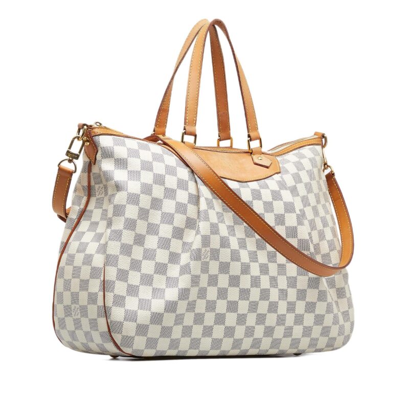 Louis Vuitton Damier Azur Siracusa GM (SHG-rgamPl) AWE