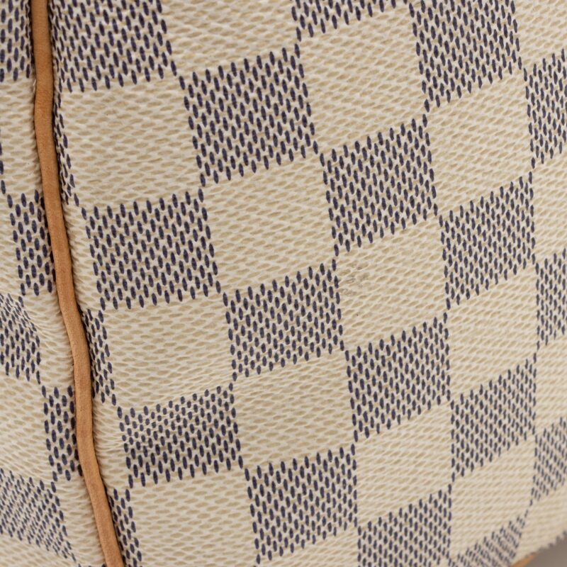 Louis Vuitton Damier Azur Speedy 35 Satchel (SHF-Sjma9Y) AWE - Image 17