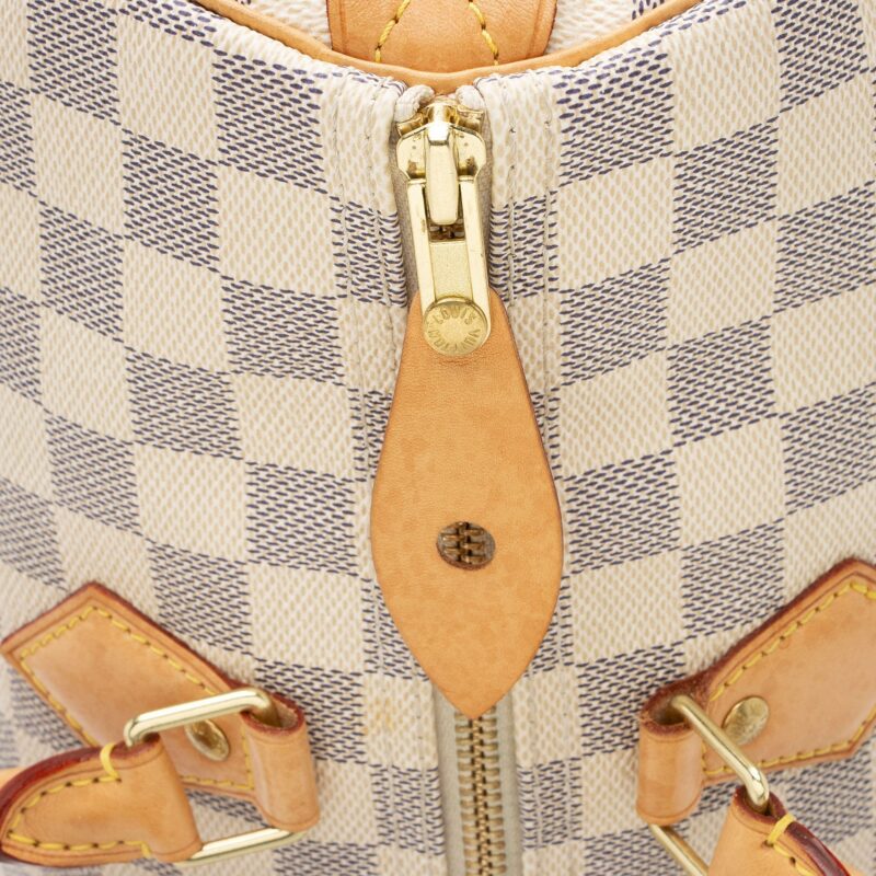 Louis Vuitton Damier Azur Speedy 35 Satchel (SHF-Sjma9Y) AWE - Image 15