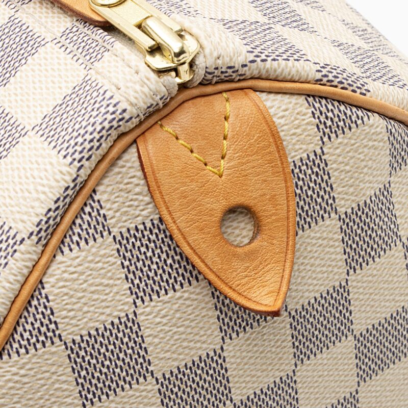 Louis Vuitton Damier Azur Speedy 35 Satchel (SHF-Sjma9Y) AWE - Image 16