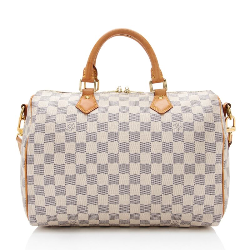 Louis Vuitton Damier Azur Speedy Bandouliere 30 Satchel (SHF-HJLROz) AWE - Image 2