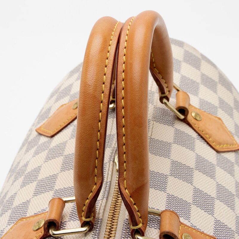 Louis Vuitton Damier Azur Speedy Bandouliere 30 Satchel (SHF-HJLROz) AWE - Image 18