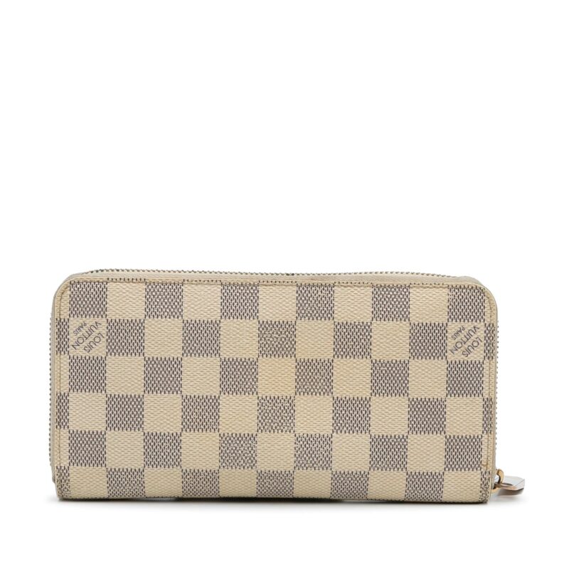 Louis Vuitton Damier Azur Zippy Wallet (SHG-01bSvX) AWE - Image 3