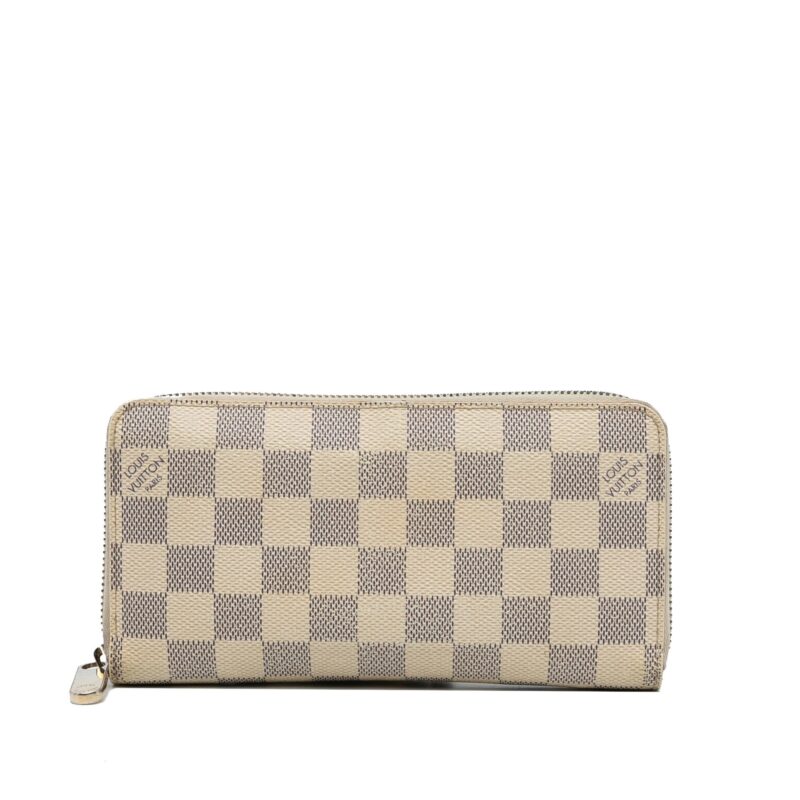 Louis Vuitton Damier Azur Zippy Wallet (SHG-01bSvX) AWE - Image 14