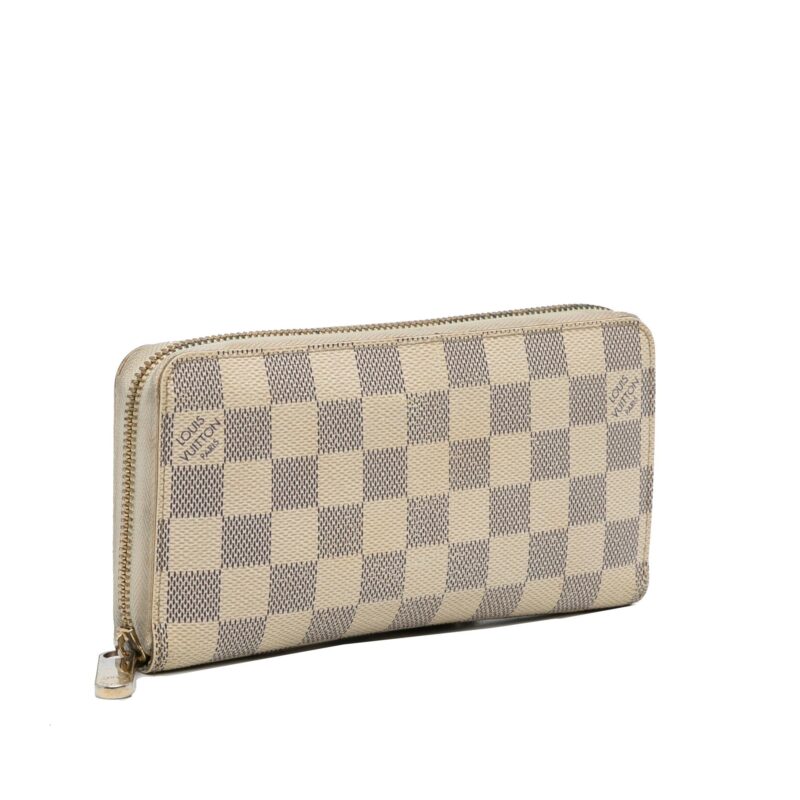 Louis Vuitton Damier Azur Zippy Wallet (SHG-01bSvX) AWE
