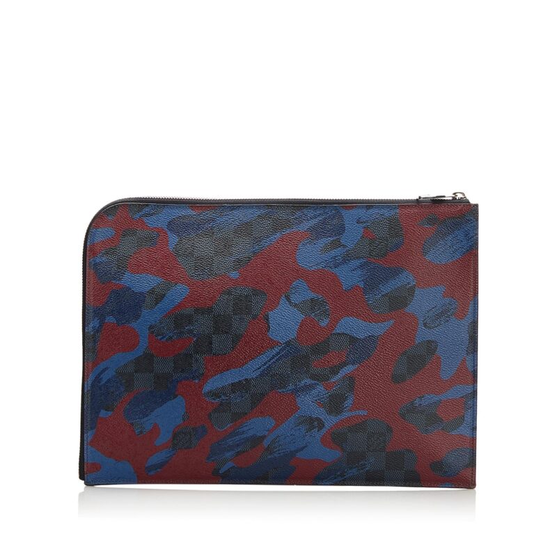 Louis Vuitton Damier Cobalt Camouflage Pochette Jour GM (SHG-36886) AWE - Image 2