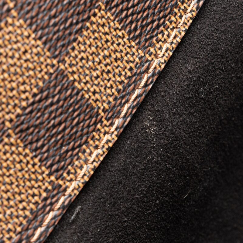 Louis Vuitton Damier Ebene Cuir Taurillon Normandy Satchel (SHF-23318) AWE - Image 7