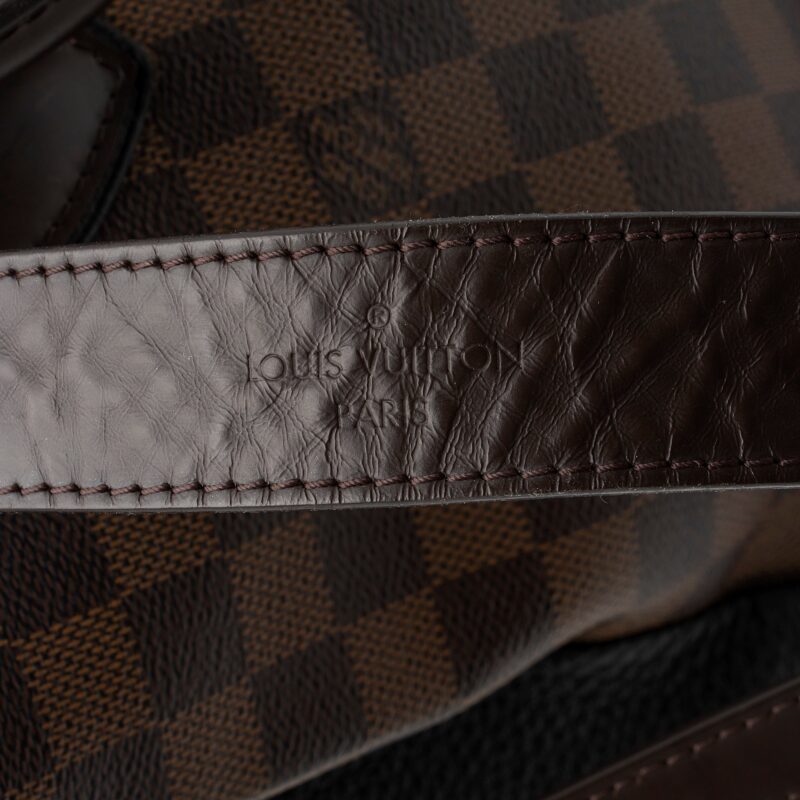 Louis Vuitton Damier Ebene Cuir Taurillon Normandy Satchel (SHF-23318) AWE - Image 10