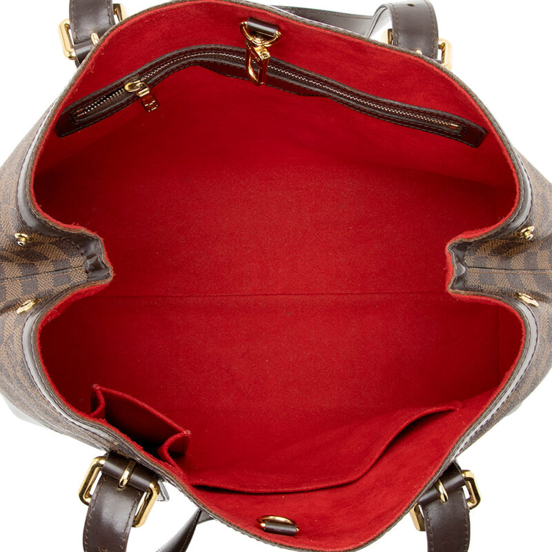 Louis Vuitton Damier Ebene Hampstead MM Tote (SHF-20804) AWE - Image 6
