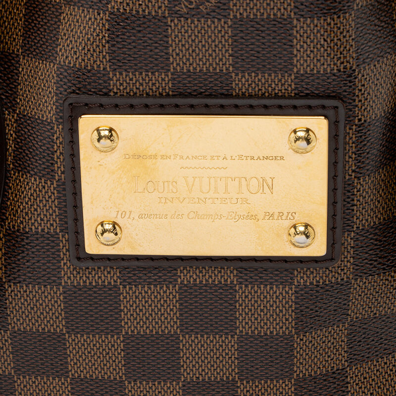 Louis Vuitton Damier Ebene Hampstead MM Tote (SHF-20804) AWE - Image 8