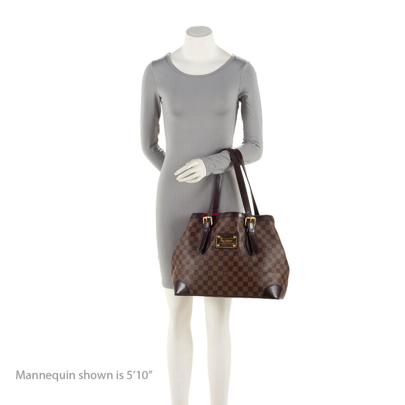 Louis Vuitton Damier Ebene Hampstead MM Tote (SHF-20804) AWE - Image 4