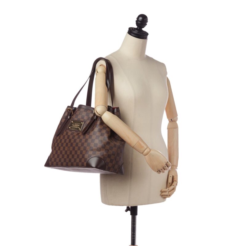 Louis Vuitton Damier Ebene Hampstead MM (SHG-34350) AWE - Image 6