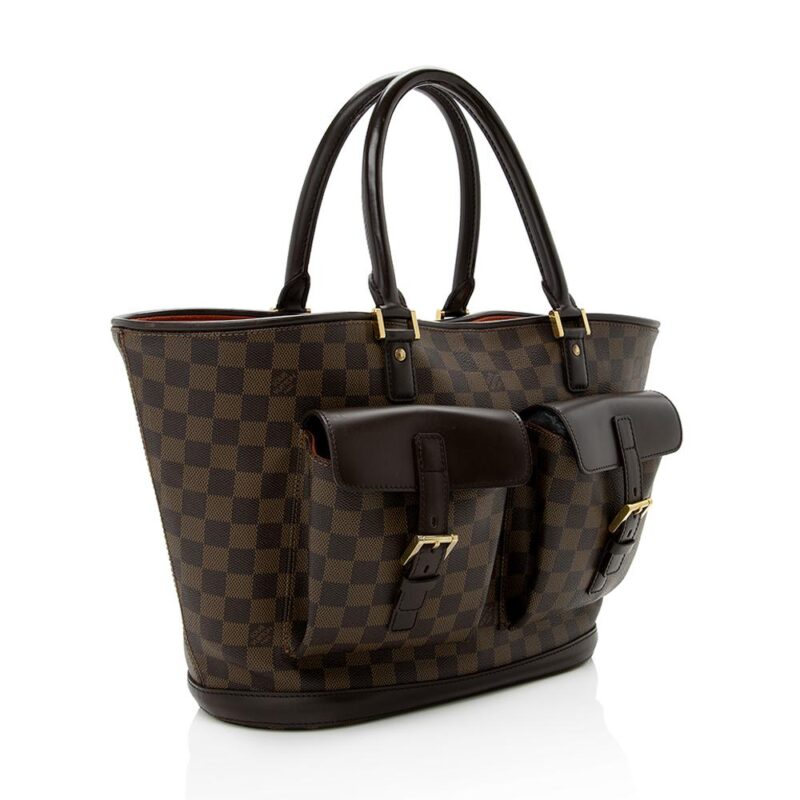 Louis Vuitton Damier Ebene Manosque GM Tote (SHF-14599) AWE - Image 2