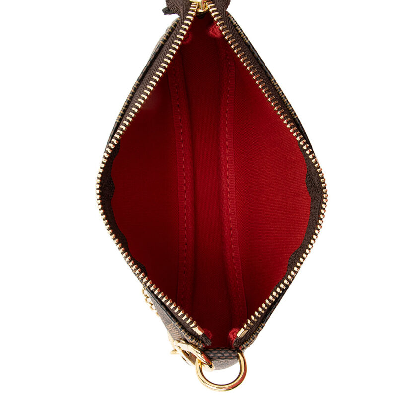 Louis Vuitton Damier Ebene Mini Pochette Accessoires (SHF-21962) AWE - Image 5