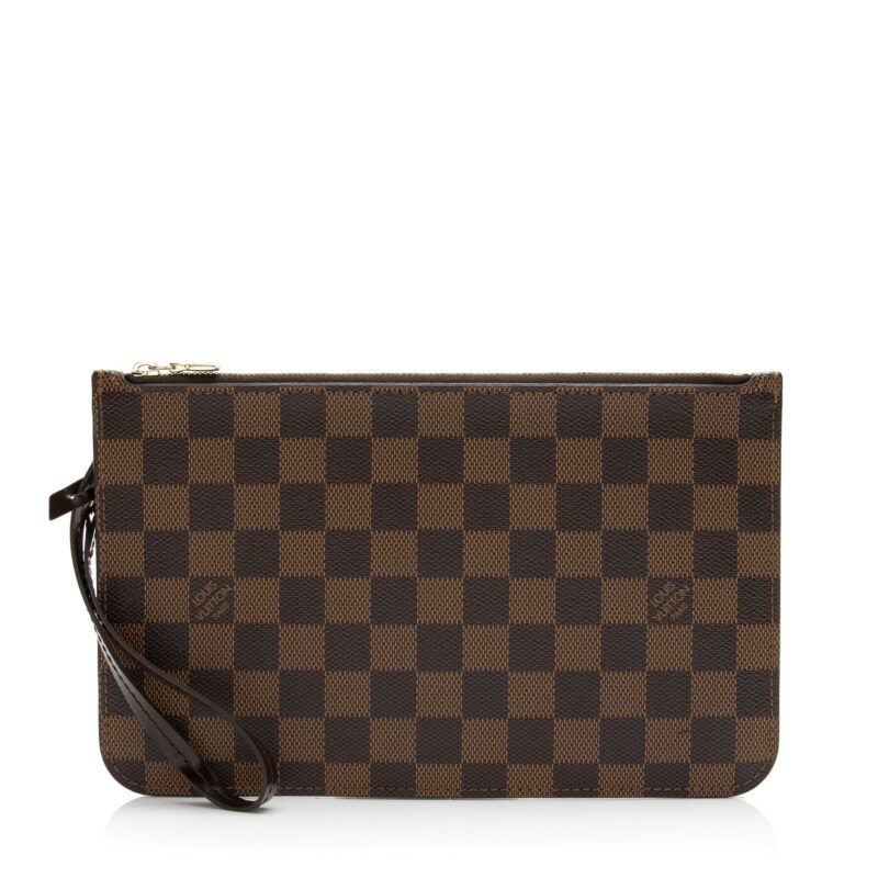 Louis Vuitton Damier Ebene Neverfull MM Pochette (SHF-23942) AWE - Image 10