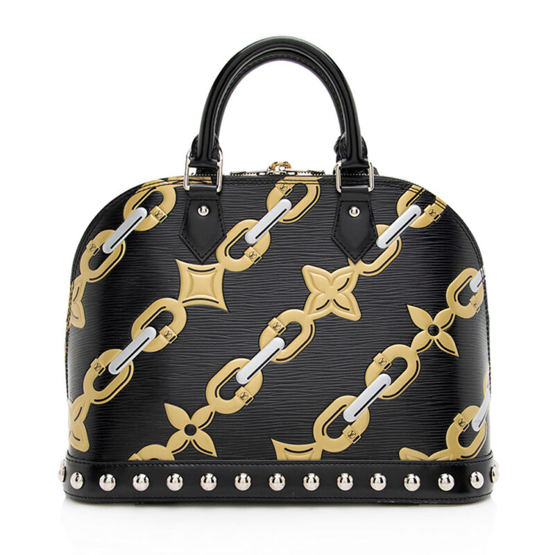 Louis Vuitton Epi Leather Chain Flower Alma PM Satchel (SHF-20005) AWE - Image 2