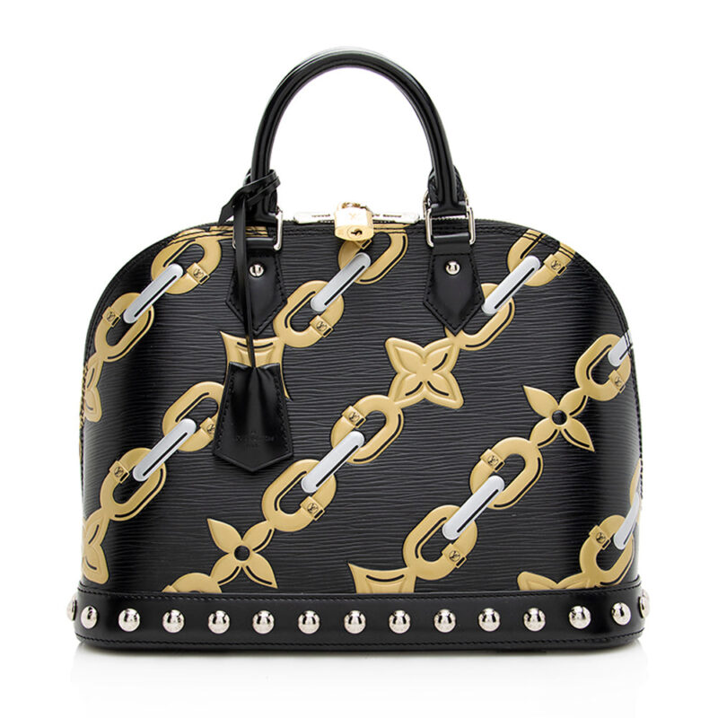 Louis Vuitton Epi Leather Chain Flower Alma PM Satchel (SHF-20005) AWE - Image 17