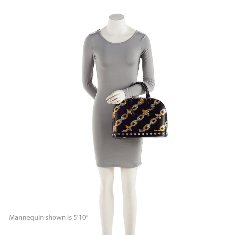 Louis Vuitton Epi Leather Chain Flower Alma PM Satchel (SHF-20005) AWE - Image 4