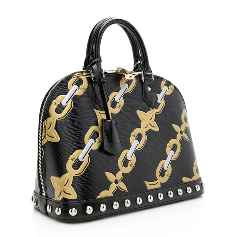 Louis Vuitton Epi Leather Chain Flower Alma PM Satchel (SHF-20005) AWE