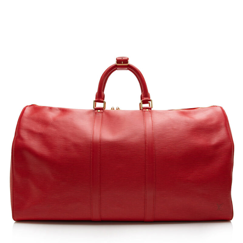 Louis Vuitton Epi Leather Keepall 55 Duffel Bag (SHF-16746) AWE - Image 13