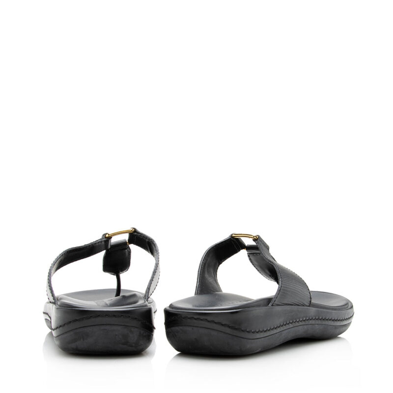 Louis Vuitton Epi Leather Thong Sandals - Size 6.5 / 36.5 (SHF-15097) AWE - Image 2