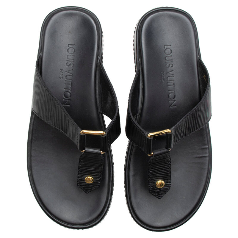 Louis Vuitton Epi Leather Thong Sandals - Size 6.5 / 36.5 (SHF-15097) AWE - Image 3