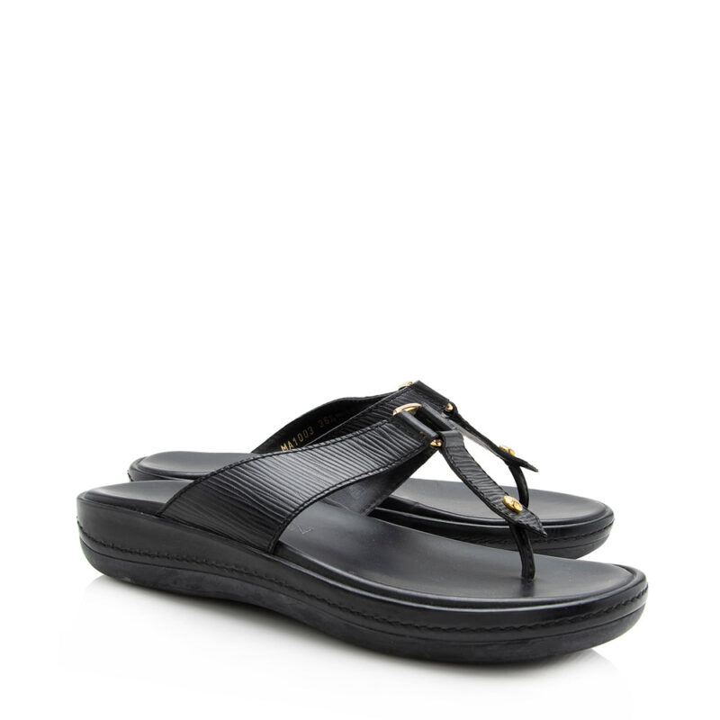 Louis Vuitton Epi Leather Thong Sandals - Size 6.5 / 36.5 (SHF-15097) AWE