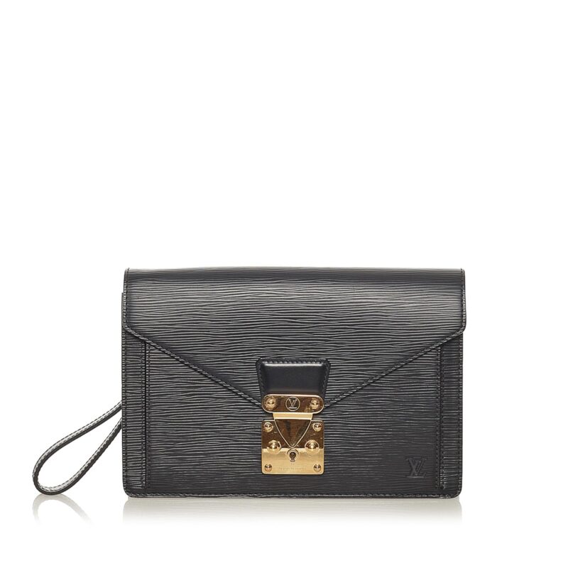 Louis Vuitton Epi Pochette Sellier Dragonne (SHG-27831) AWE - Image 10