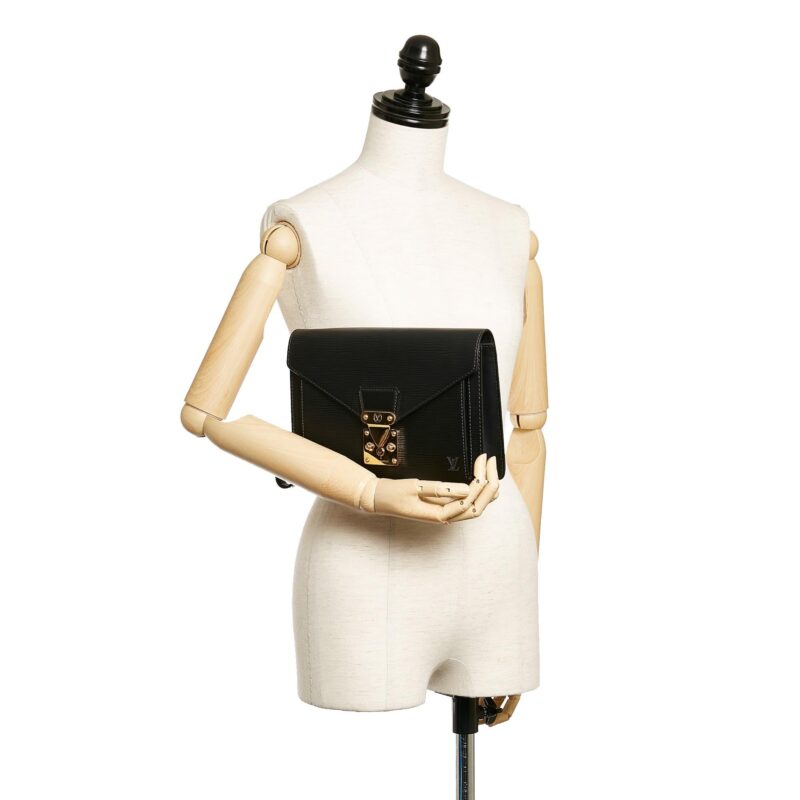 Louis Vuitton Epi Pochette Sellier Dragonne (SHG-27831) AWE - Image 4