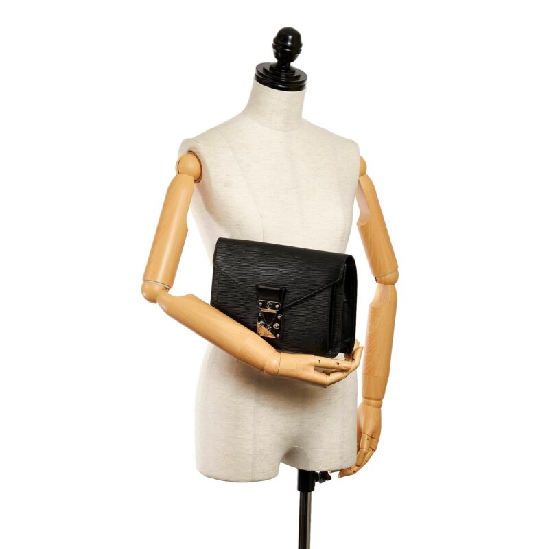 Louis Vuitton Epi Pochette Sellier Dragonne (SHG-29600) AWE - Image 8