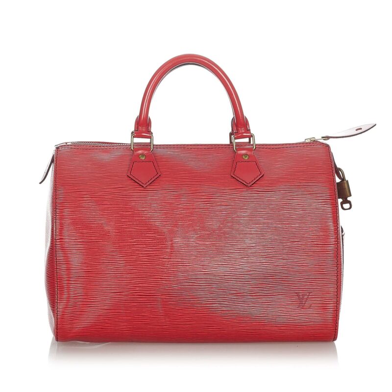 Louis Vuitton Epi Speedy 35 (SHG-22813) AWE - Image 9