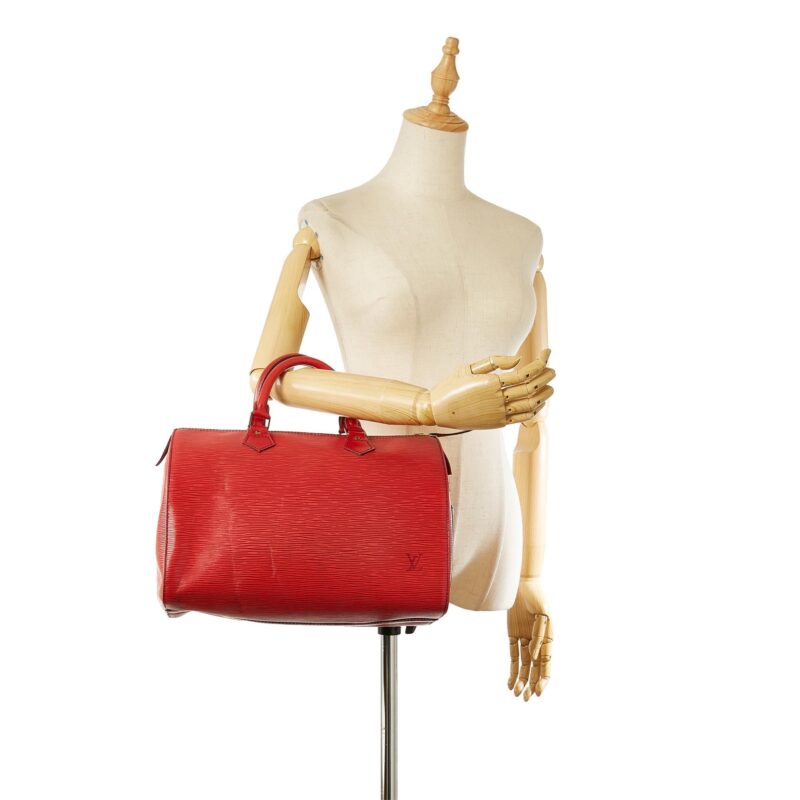 Louis Vuitton Epi Speedy 35 (SHG-22813) AWE - Image 4