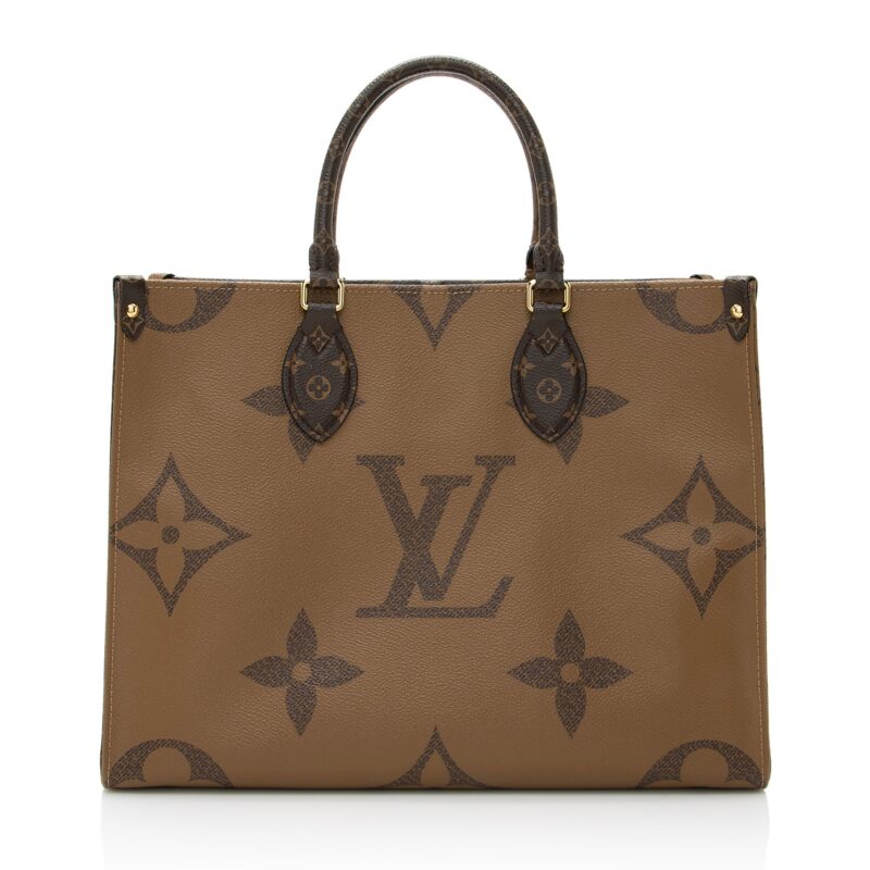 Louis Vuitton Giant Monogram Canvas Onthego MM Tote (SHF-22343) AWE - Image 2