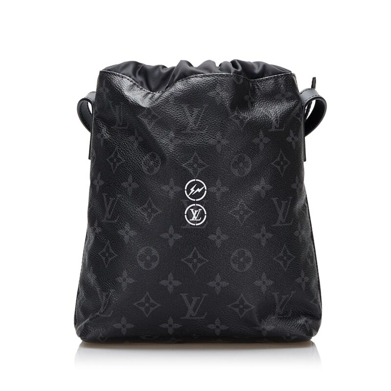 Louis Vuitton LV X Fragment Monogram Eclipse Bucket Bag (SHG-MQ6c0d) AWE - Image 2