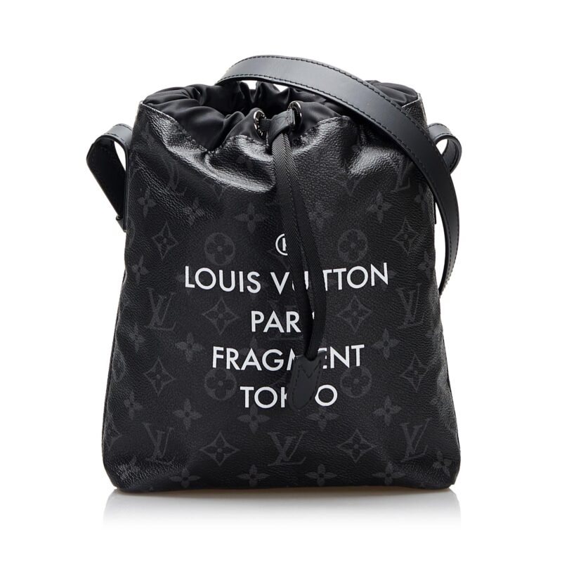 Louis Vuitton LV X Fragment Monogram Eclipse Bucket Bag (SHG-MQ6c0d) AWE - Image 8
