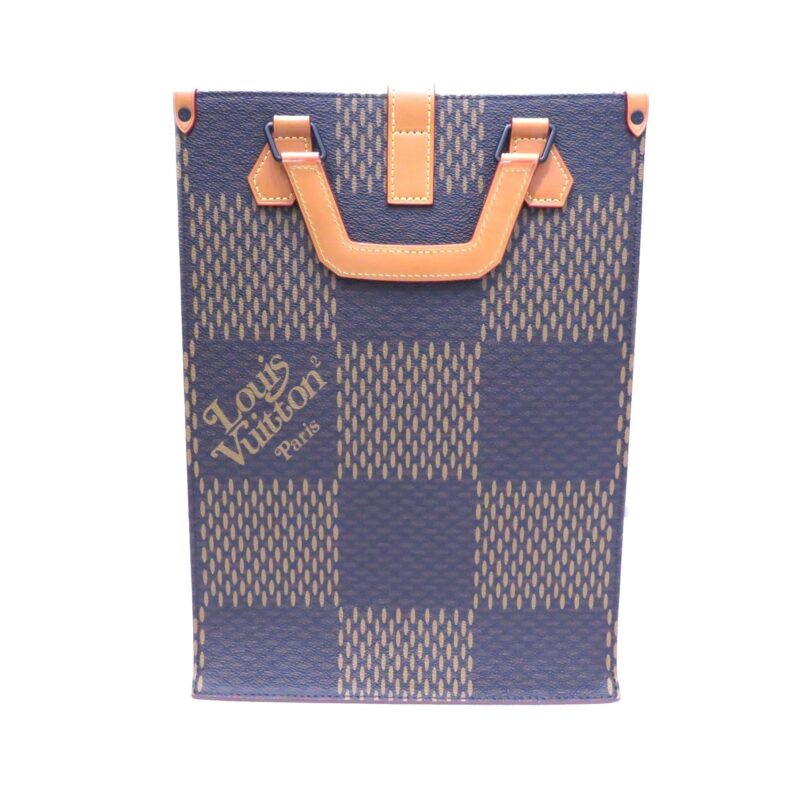 Louis Vuitton LV x Nigo Giant Damier Ebene Monogram Mini Tote (SHG-36730) AWE - Image 2