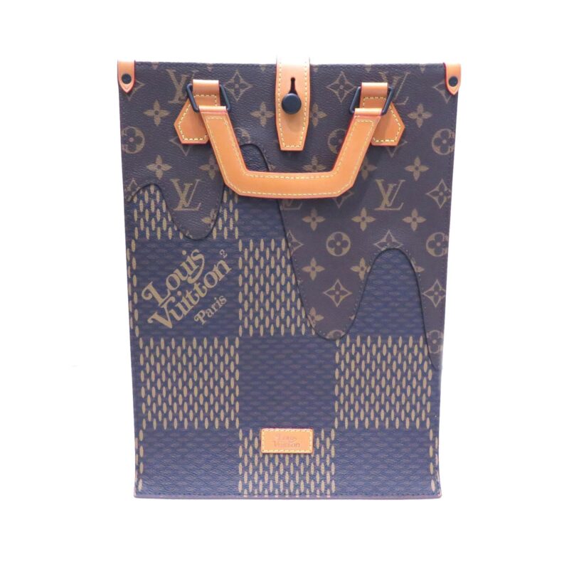 Louis Vuitton LV x Nigo Giant Damier Ebene Monogram Mini Tote (SHG-36730) AWE - Image 8