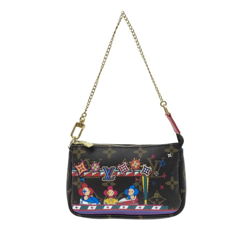 Louis Vuitton Mini Monogram Vivienne Christmas Pochette Accessoires (SHG-G6IN2q) AWE - Image 12