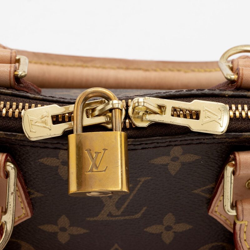 Louis Vuitton Monogram Canvas Alma BB Satchel (SHF-WpS5H4) AWE - Image 8