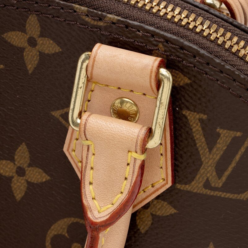 Louis Vuitton Monogram Canvas Alma BB Satchel (SHF-WpS5H4) AWE - Image 11