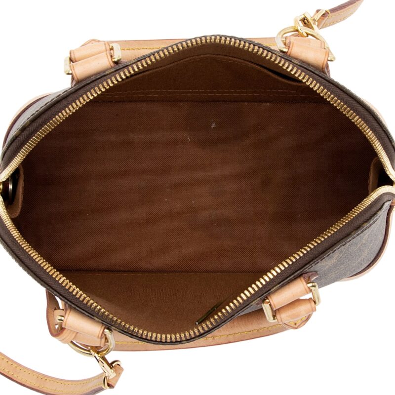Louis Vuitton Monogram Canvas Alma BB Satchel (SHF-WpS5H4) AWE - Image 6