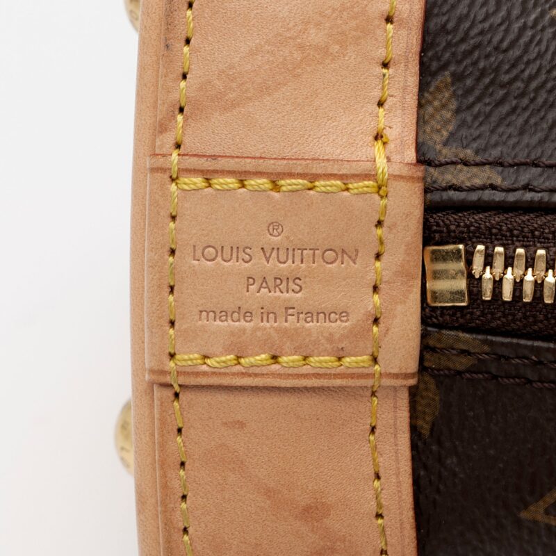 Louis Vuitton Monogram Canvas Alma BB Satchel (SHF-WpS5H4) AWE - Image 7