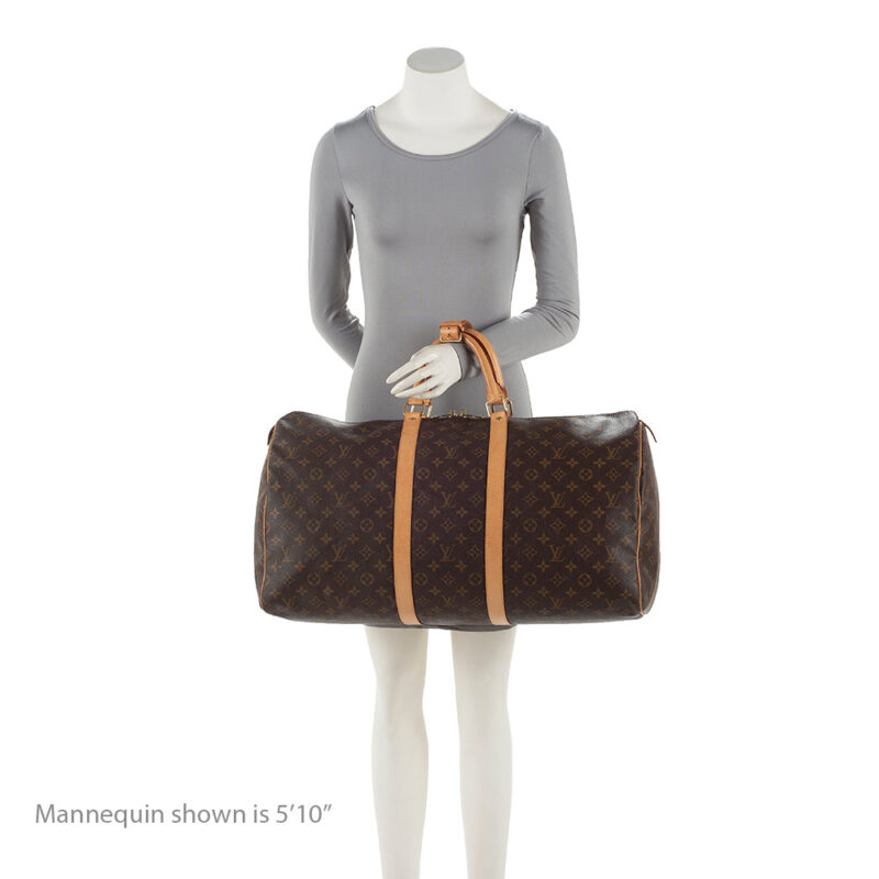 Louis Vuitton Monogram Canvas Keepall 55 Duffel Bag (SHF-21141) AWE - Image 4