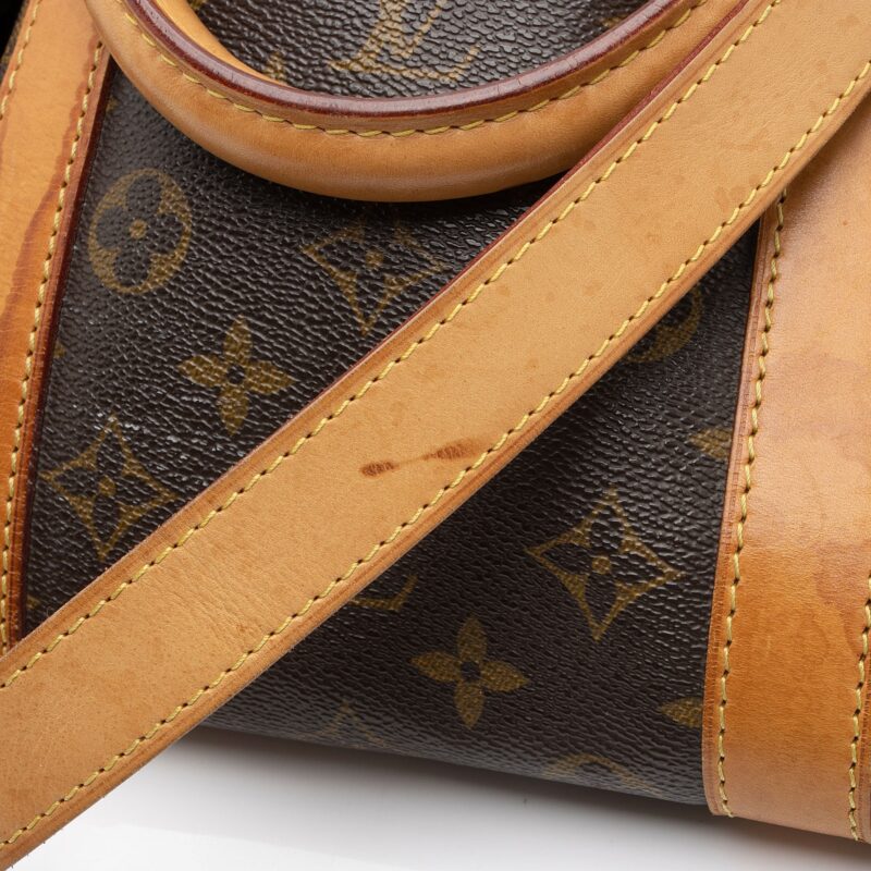 Louis Vuitton Monogram Canvas Keepall Bandouliere 55 Duffle Bag AWE - Image 9