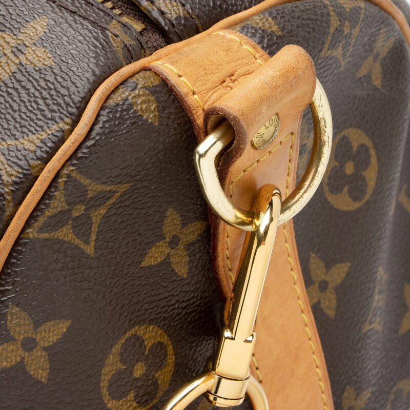 Louis Vuitton Monogram Canvas Keepall Bandouliere 55 Duffle Bag AWE - Image 16