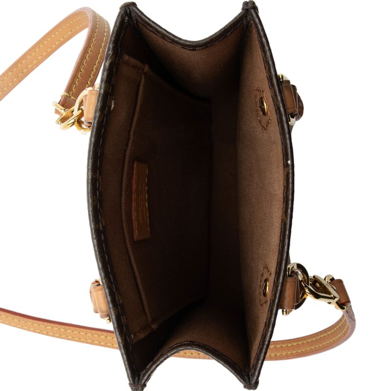 Louis Vuitton Monogram Canvas Petit Sac Plat Shoulder Bag (SHF-NcP7wa) AWE - Image 6