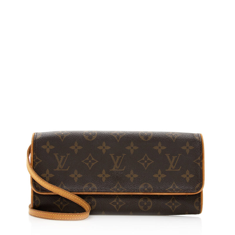 Louis Vuitton Monogram Canvas Pochette Twin GM Shoulder Bag (SHF-19243) AWE - Image 14