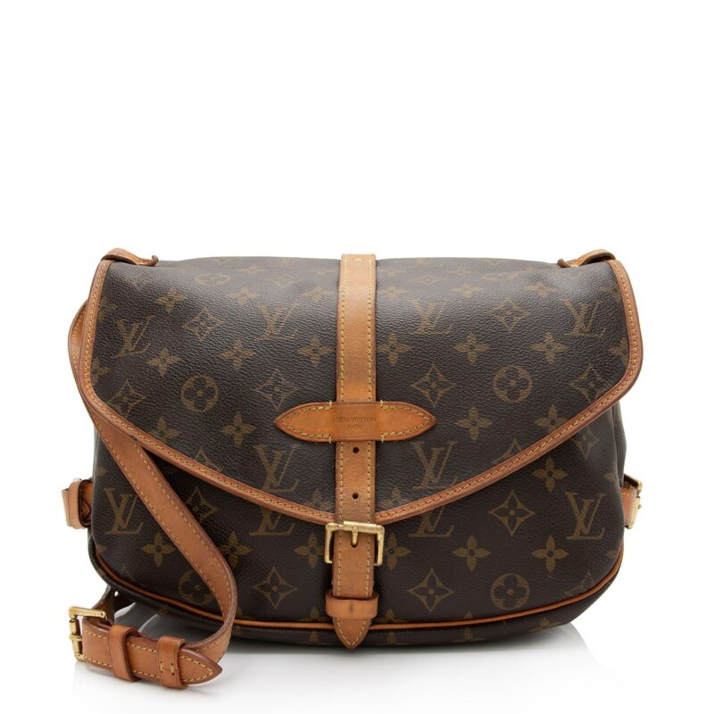 Louis Vuitton Monogram Canvas Saumur 30 Messenger Bag (SHF-0asoJo) AWE - Image 20